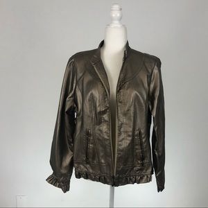 3/$15 Metallic Moto Jacket